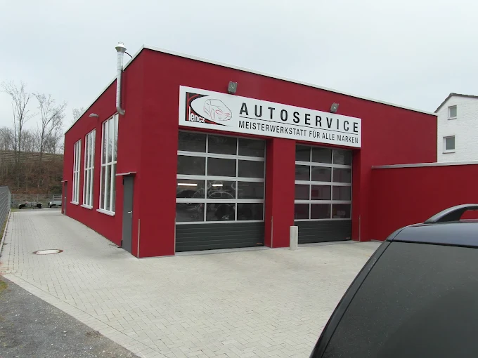 Seitenansicht des Werkstattgebäudes